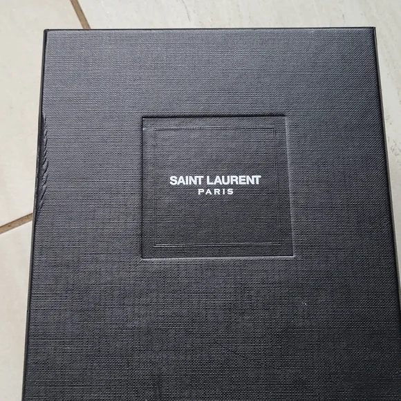 YSL Saint Laurent Flats Python Embossed Leather [size 37]